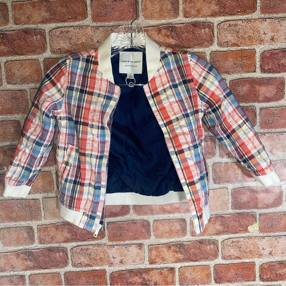 Janie and Jack Multicolor Plaid Kids Jacket - Picture 2 of 6